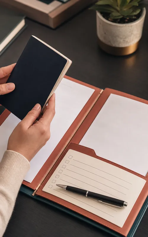 Documentos de una solicitud de visa